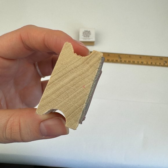 2 Vtg 90s Christmas Holiday Mouse Rat Snowflake Rubber Stamp Center Enterprises - Picture 7 of 7